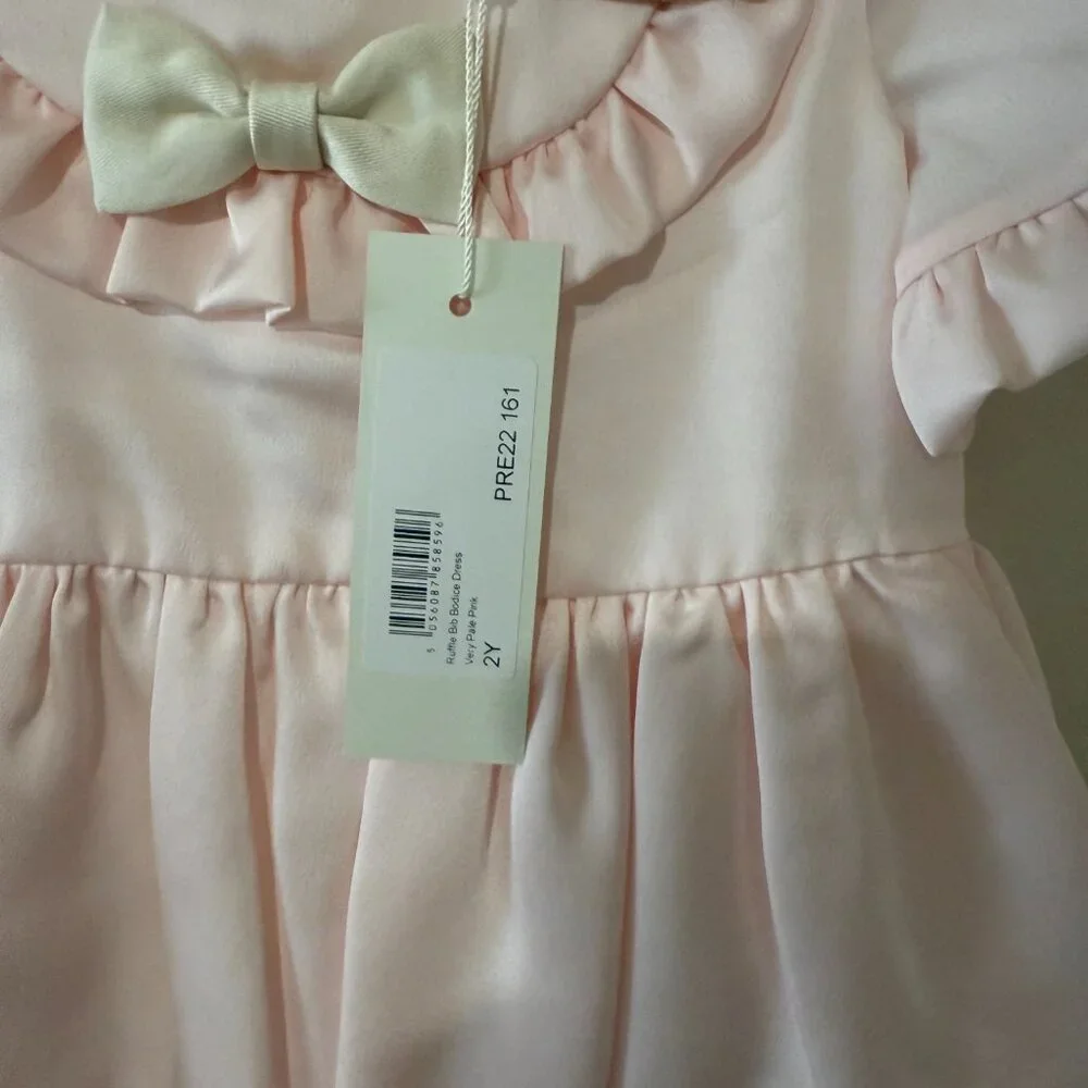 NWT Hucklebones Silk Bow Dress - 4Y